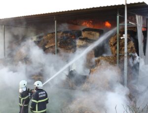 300 Ton Saman Kül Oldu