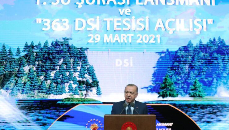 Cumhurbaşkanı Erdoğan: “Su Stresi Çeken Bir Ülkeyiz”