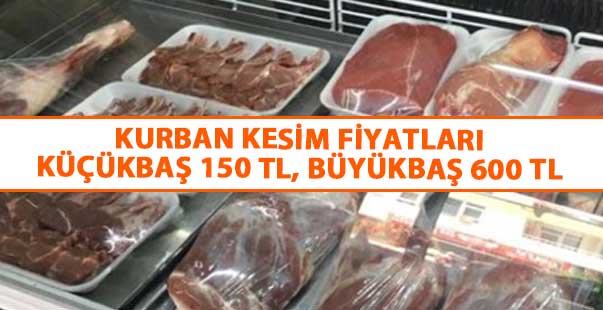 Kurban kesim fiyatları küçükbaş 150 TL, büyükbaş 600 TL Çiftçi TV