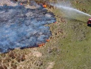 Beyşehir Gölü Kenarındaki Sazlık Alan Alev Alev Yandı