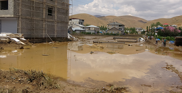 Sel Felaketinde Tarım Alanları Başta Olmak Üzere Birçok Yer Zarar Gördü