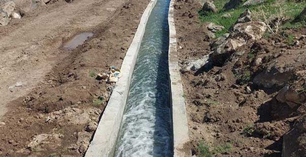 tuzluca’daki köylerde sulama suyu tesis yapım projesi tamamlandı