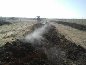gübre olarak kullanılan arıtma çamuruyla çiftçiye destek