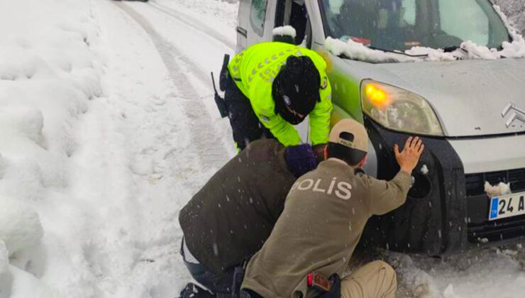 Besicinin Yardımına Polis Koştu!