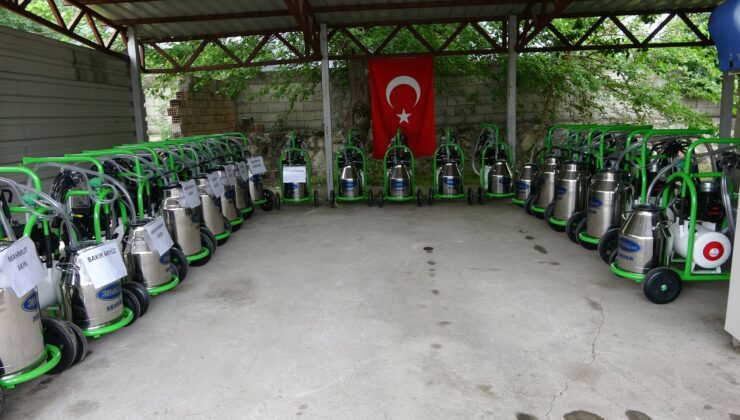 Süt Sağım Makinesi Ve Süt Soğutma Tankı Desteği