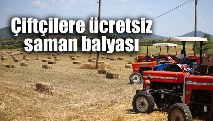 Çiftçilere Ücretsiz Saman Balyası