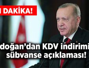 Erdoğan’dan Kdv Indirimi Ve Sübvanse Açıklaması!