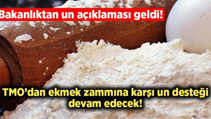 Bakanlıktan Un Açıklaması Geldi! Tmo’dan Ekmek Zammına Karşı Un Desteği Devam Edecek!