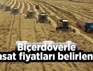 Biçerdöverle Hasat Fiyatları Belirlendi