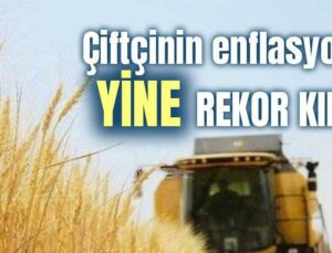 Çiftçinin Enflasyonu Yine Rekor Kırdı