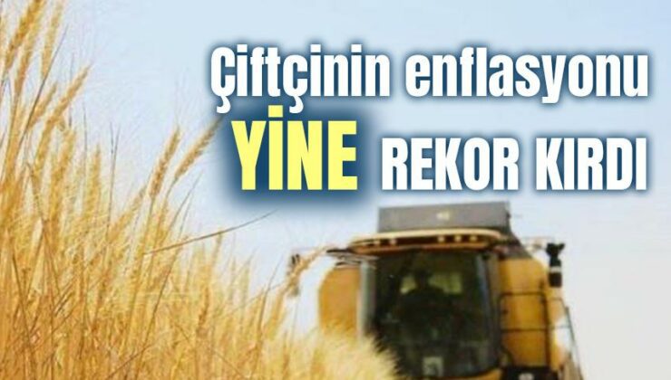 Çiftçinin Enflasyonu Yine Rekor Kırdı