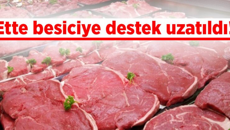 Ette Besiciye Destek Uzatıldı!