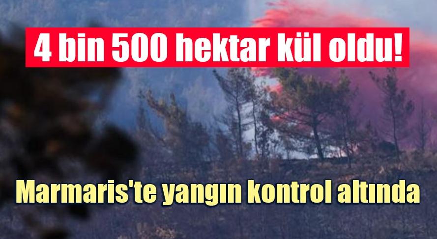 Marmaris’te yangın kontrol altında, 4 bin 500 hektar kül oldu!