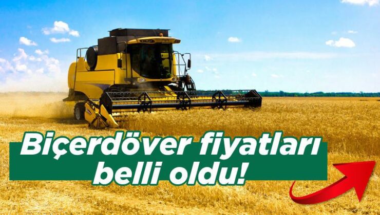 Biçerdöver Fiyatları Belli Oldu!