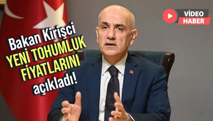 Bakan Kirişci Yeni Tohumluk Fiyatlarını Açıkladı!