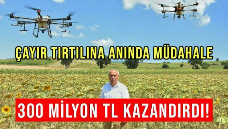 Çayır Tırtılına Anında Müdahale 300 Milyon Tl Kazandırdı