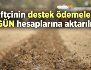 Çiftçinin Destek Ödemeleri Bugün Hesaplarına Aktarılıyor