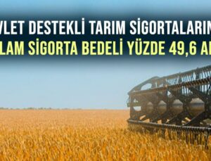 Devlet Destekli Tarım Sigortalarında Toplam Sigorta Bedeli Yüzde 49,6 Arttı