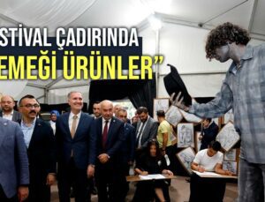 Festival Çadırında “El Emeği Ürünler” Sergilendi