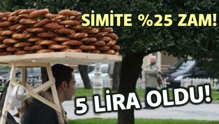 Simite %25 Zam! 5 Lira Oldu