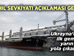 Tahıl Sevkiyatı Açıklaması Geldi