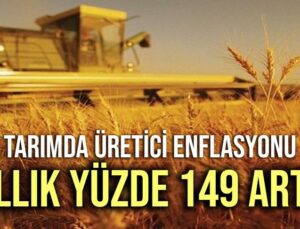 Tarımda Üretici Enflasyonu Yıllık Yüzde 149 Arttı