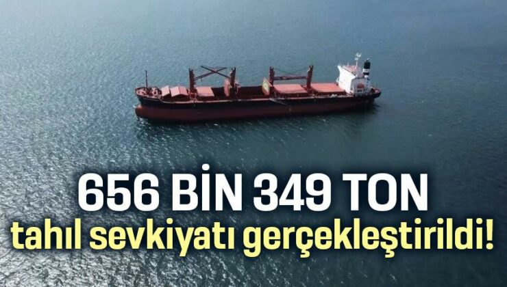 656 Bin 349 Ton Tahıl Sevkiyatı Gerçekleştirildi!