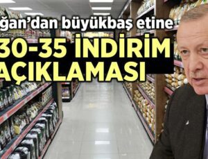 Erdoğan’dan Büyükbaş Etine %30-35 Indirim Açıklaması