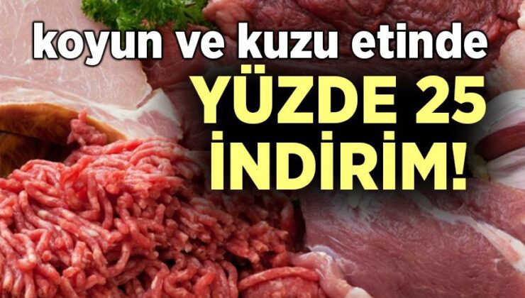 Koyun Ve Kuzu Etinde Yüzde 25 Indirim!