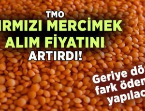 Tmo Kırmızı Mercimek Alım Fiyatını Artırdı!