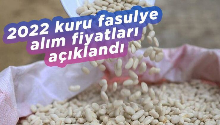 2022 Kuru Fasulye Alım Fiyatları Açıklandı