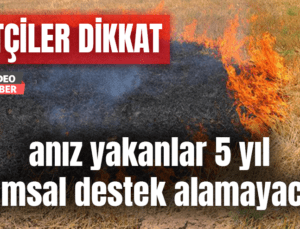 Çiftçiler Dikkat: Anız Yakanlar 5 Yıl Tarımsal Destek Alamayacak