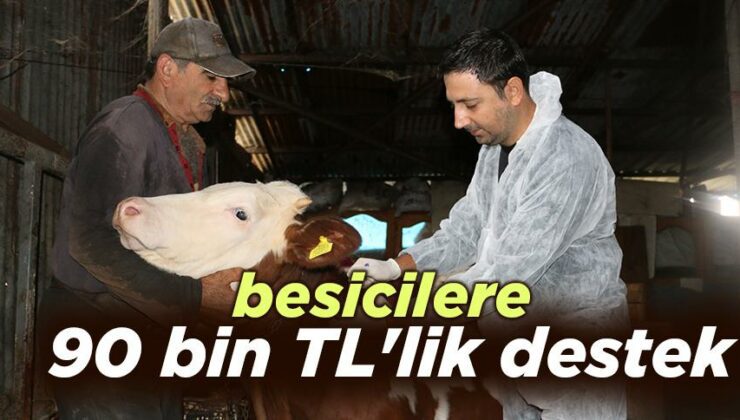 Besicilere 90 Bin Tl’Lik Destek