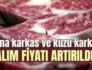 Dana Karkas Ve Kuzu Karkas Alım Fiyatı Artırıldı!