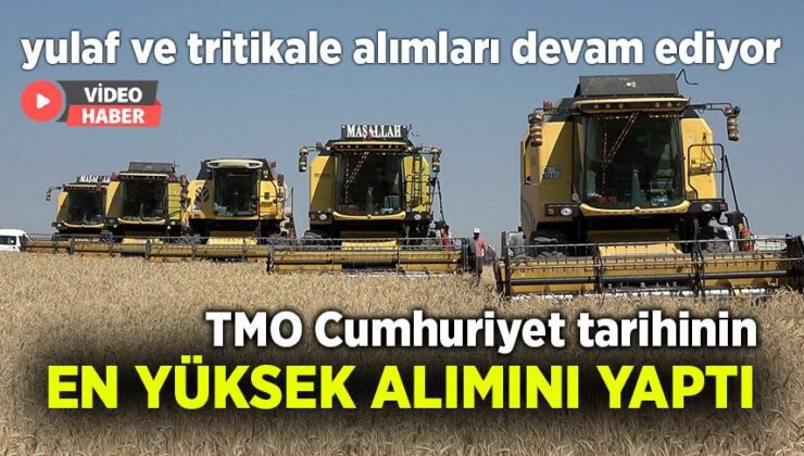 Tmo Sivas’Ta Cumhuriyet Tarihinin En Yüksek Alımını Yaptı