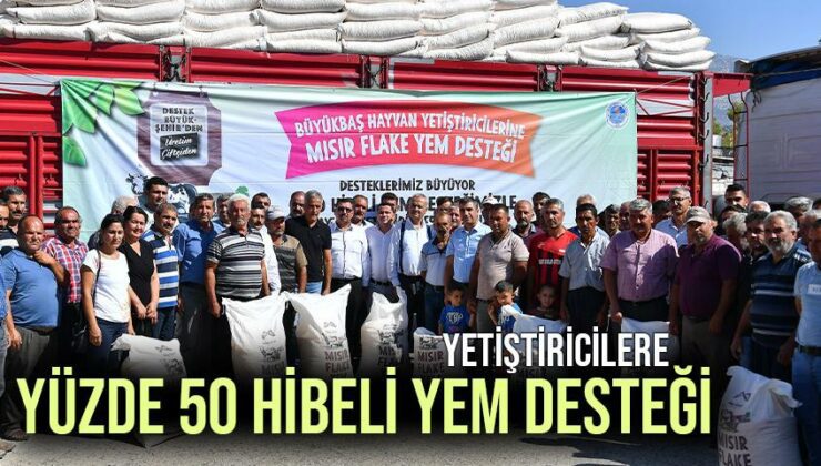 Yetiştiricilere Yüzde 50 Hibeli Yem Desteği