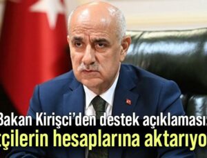 Bakan Kirişci’den Destek Açıklaması: Çiftçilerin Hesaplarına Aktarıyoruz