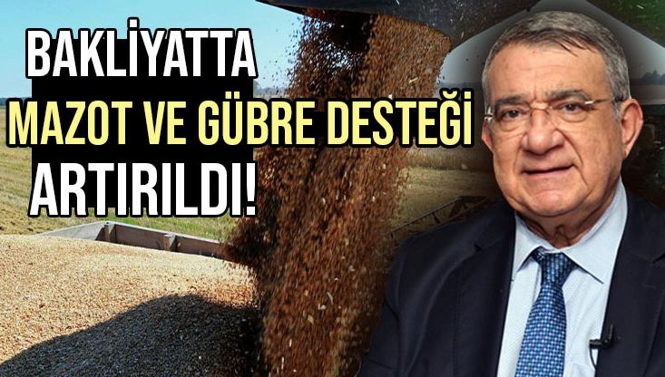 Bakliyatta Mazot Ve Gübre Desteği Artırıldı