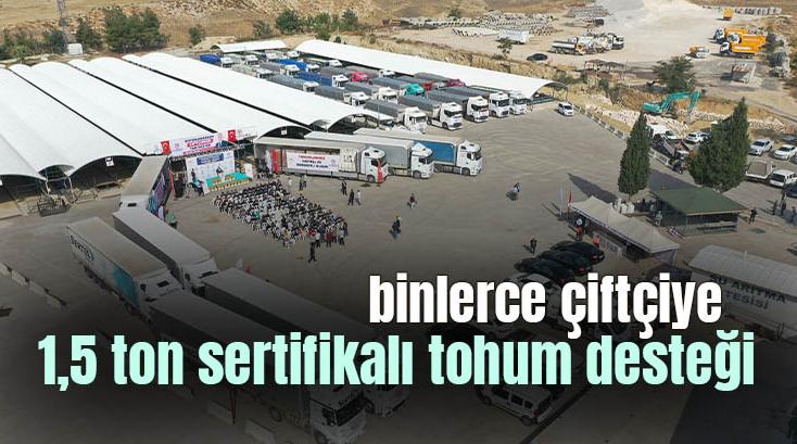 Binlerce Çiftçiye 1,5 Ton Sertifikalı Tohum Desteği