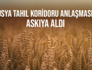 Rusya Tahıl Koridoru Anlaşmasını Askıya Aldı