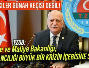 Tzob: Hazine Ve Maliye Bakanlığı, Hayvancılığı Büyük Bir Krizin Içerisine Soktu