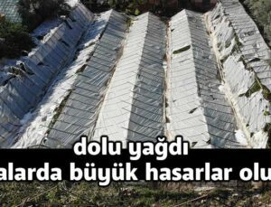 Dolu Yağdı, Seralarda Büyük Hasarlar Oluştu