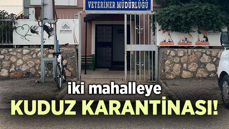 İki Mahalleye Kuduz Karantinası