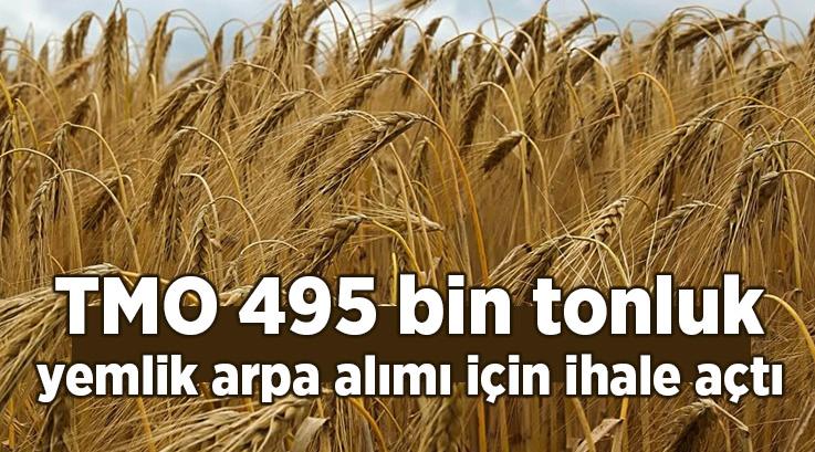 Tmo 495 Bin Tonluk Yemlik Arpa Alımı Için Ihale Açtı