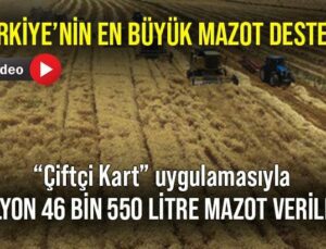 “Çiftçi Kart” Uygulamasıyla 4 Milyon 46 Bin 550 Litre Mazot Desteği Verilecek