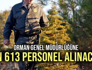 Orman Genel Müdürlüğüne Bin 613 Personel Alınacak