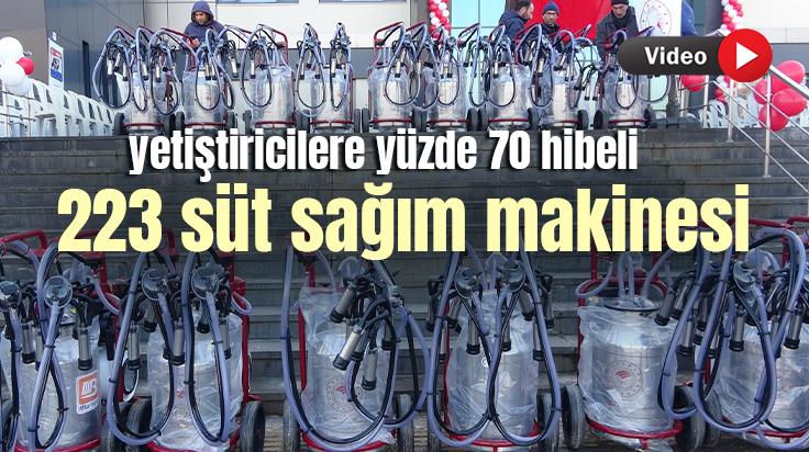 Yetiştiricilere Yüzde 70 Hibeli 223 Süt Sağım Makinesi