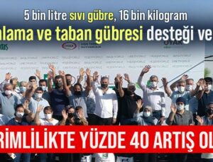 Üreticilere Gübre Desteği Verildi, Verimlilik Yüzde 40 Arttı