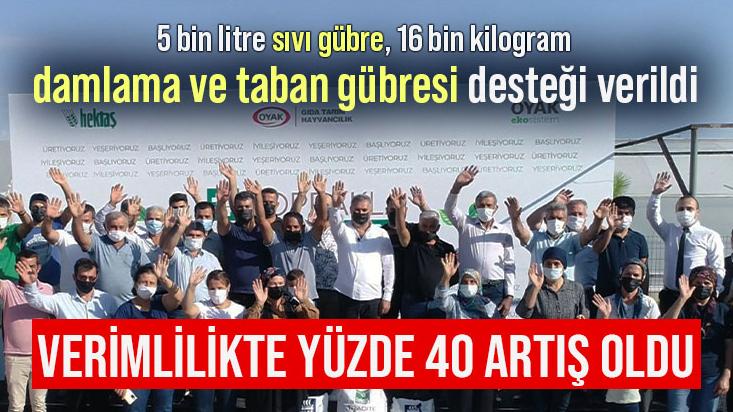 Üreticilere Gübre Desteği Verildi, Verimlilik Yüzde 40 Arttı