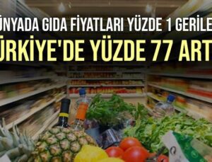 Dünyada Gıda Fiyatları Yüzde 1 Geriledi, Türkiye’De Yüzde 77 Arttı